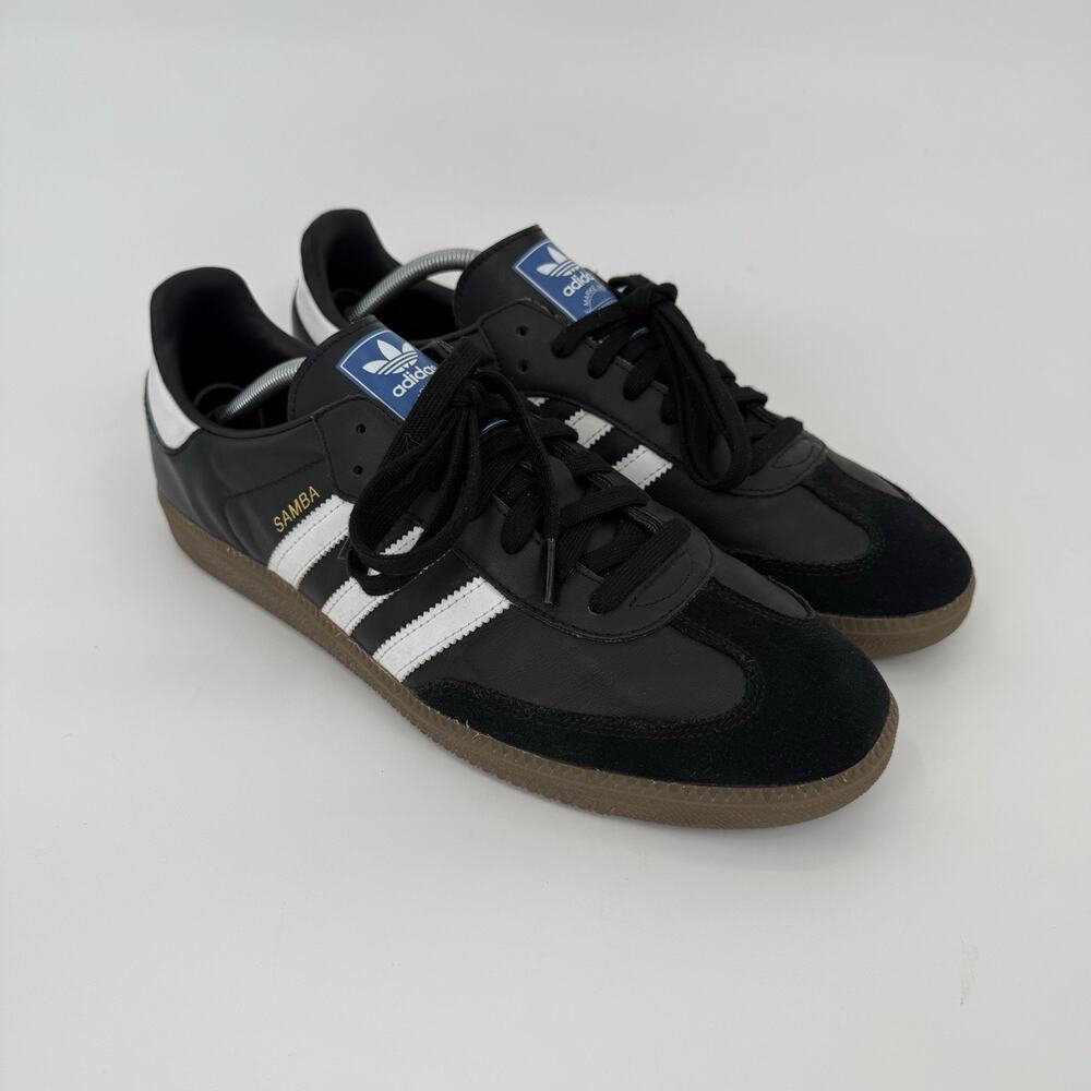 Adidas Samba OG Black White Gum Shoes Sneaker B75807 Mens Size US 11.5 EU 46